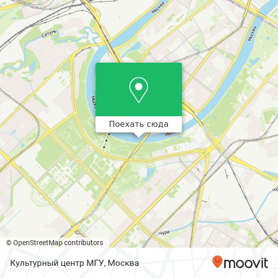 Карта Культурный центр МГУ