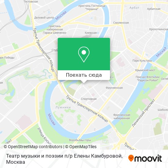 Карта Театр музыки и поэзии п / р Елены Камбуровой