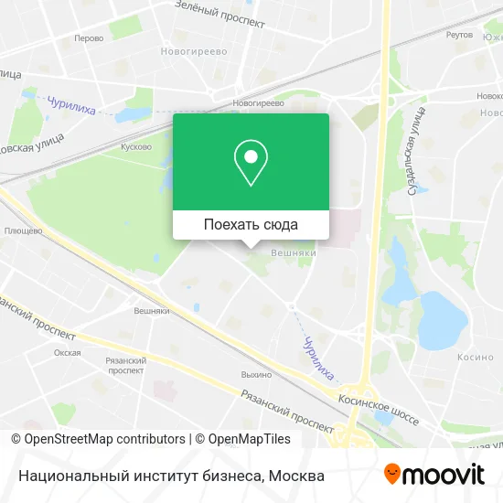 Карта Национальный институт бизнеса