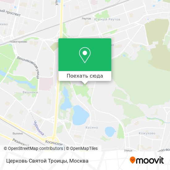 Карта Церковь Святой Троицы