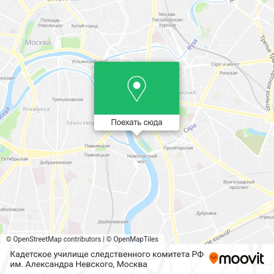 Карта Кадетское училище следственного комитета РФ им. Александра Невского