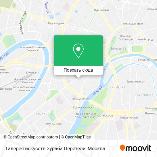 Карта Галерея искусств Зураба Церетели
