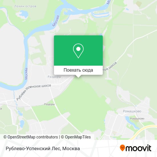 Карта Рублево-Успенский Лес