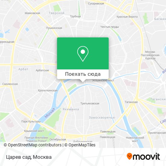 Карта Царев сад