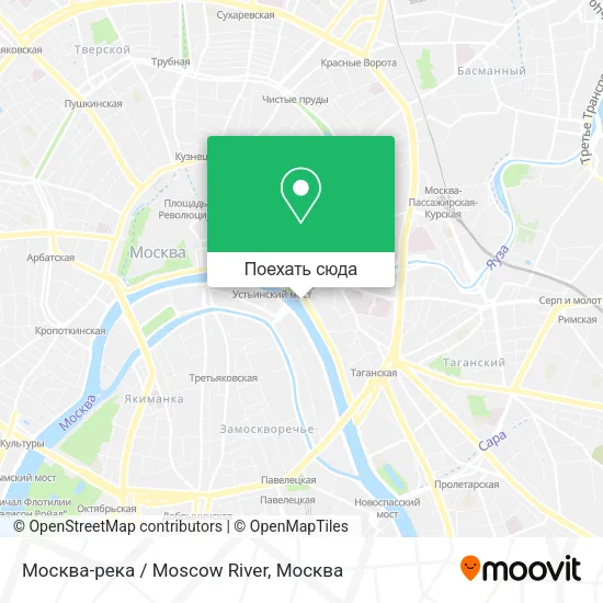 Карта Москва-река / Moscow River