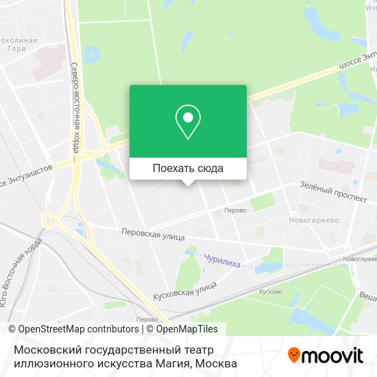 Карта Московский государственный театр иллюзионного искусства Магия
