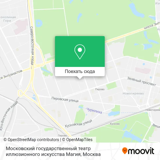 Карта Московский государственный театр иллюзионного искусства Магия