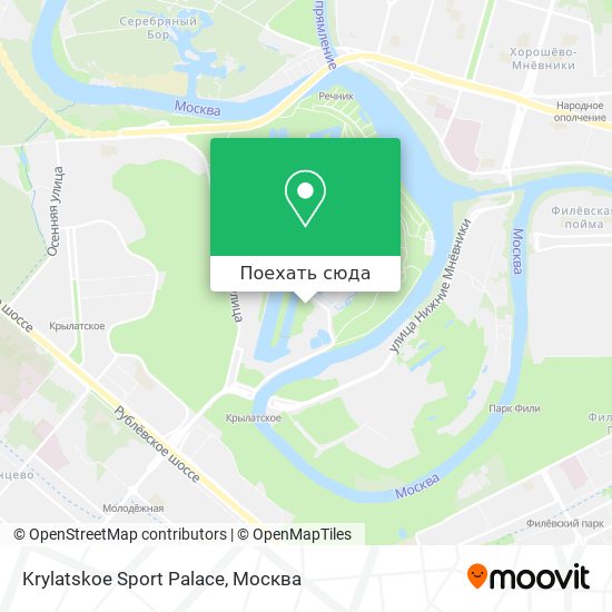 Карта Krylatskoe Sport Palace