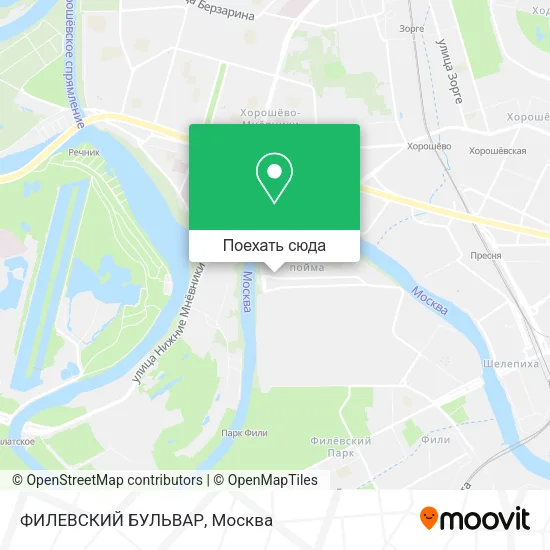 Карта ФИЛЕВСКИЙ БУЛЬВАР