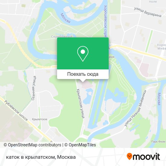 Карта каток в крылатском