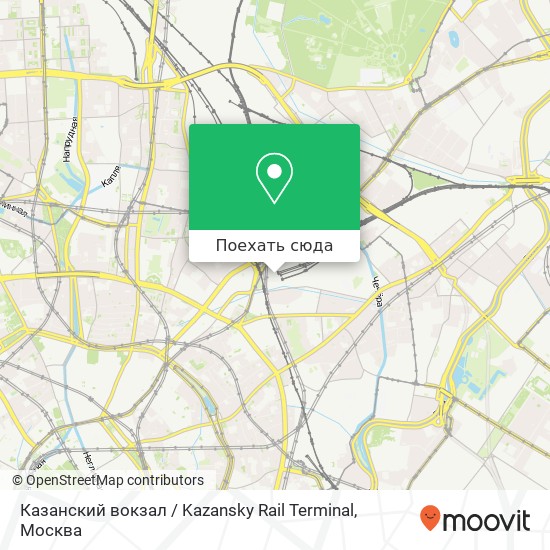Карта Казанский вокзал / Kazansky Rail Terminal