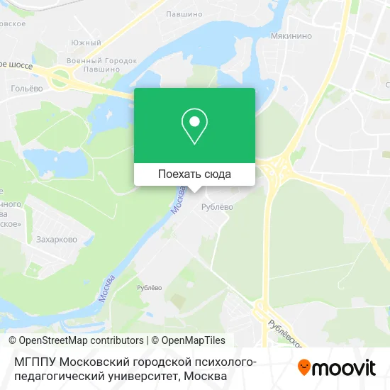 Карта МГППУ  Московский городской психолого-педагогический университет