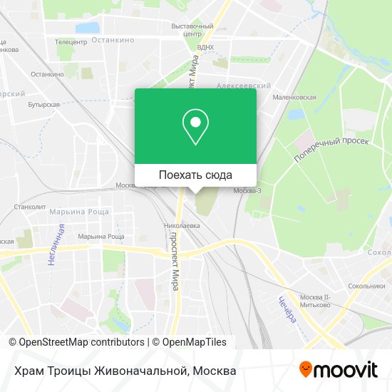 Карта Храм Троицы Живоначальной