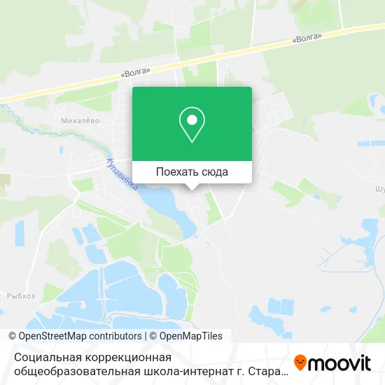 Карта Социальная коррекционная общеобразовательная школа-интернат  г. Старая Купавна