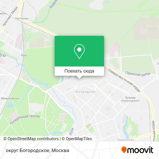 Карта округ Богородское