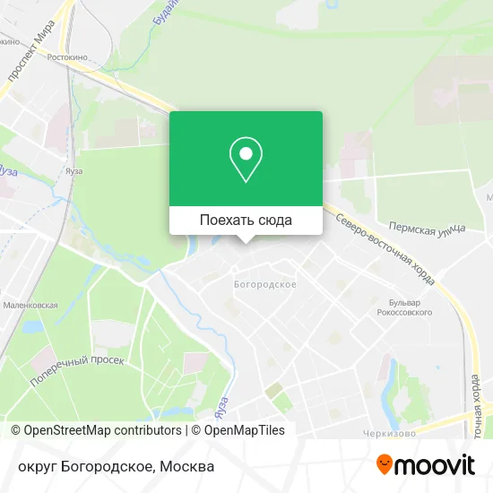 Карта округ Богородское