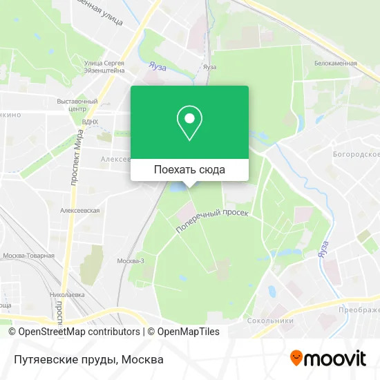 Карта Путяевские пруды