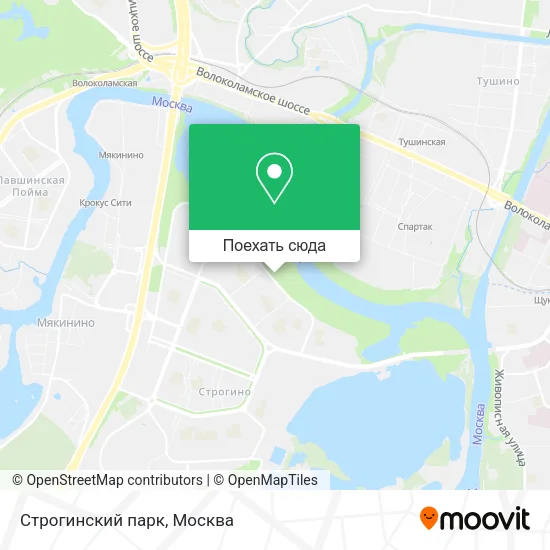 Карта Строгинский парк