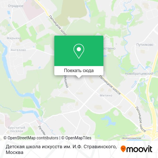Карта Детская школа искусств им. И.Ф. Стравинского