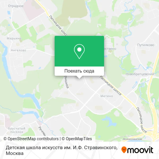 Карта Детская школа искусств им. И.Ф. Стравинского