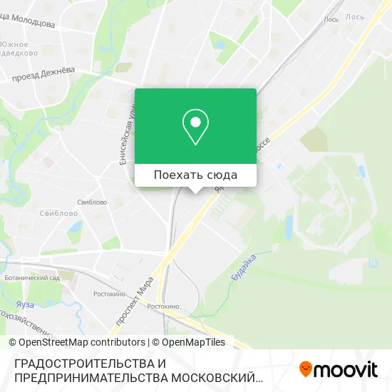 Карта ГРАДОСТРОИТЕЛЬСТВА И ПРЕДПРИНИМАТЕЛЬСТВА МОСКОВСКИЙ КОЛЛЕДЖ