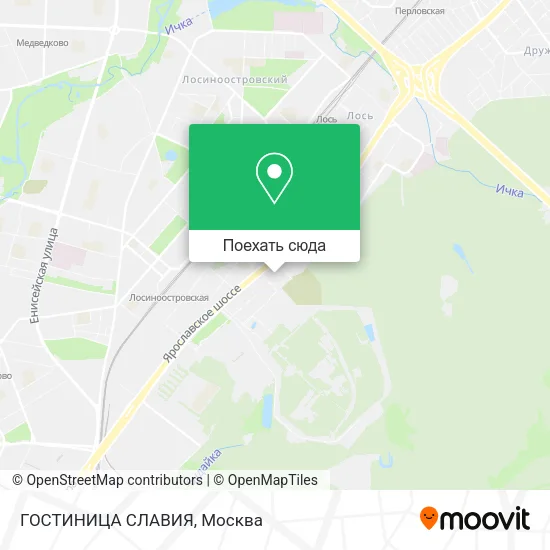Карта ГОСТИНИЦА СЛАВИЯ