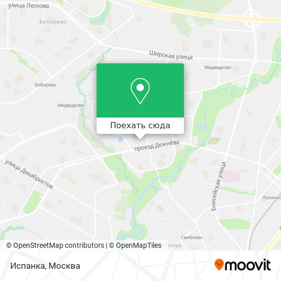 Карта Испанка