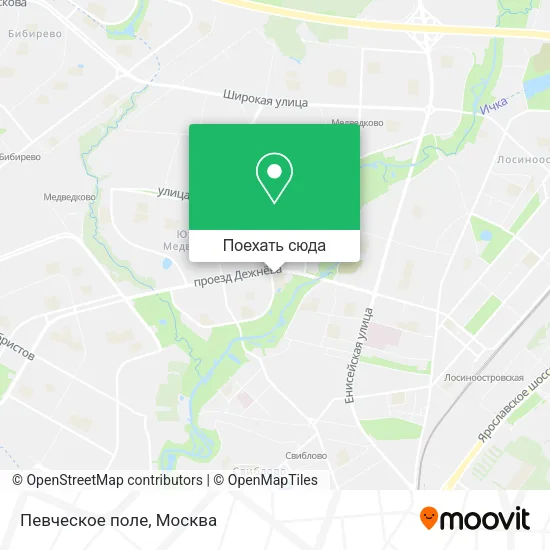 Карта Певческое поле