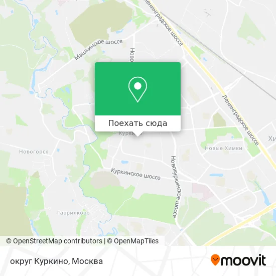 Карта округ Куркино