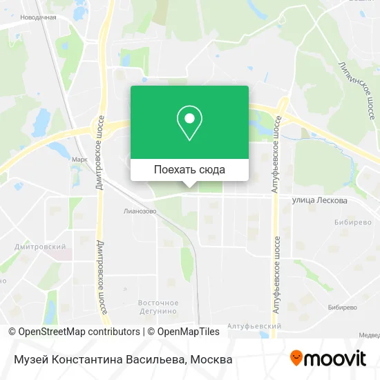 Карта Музей Константина Васильева