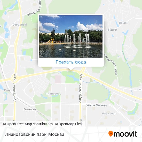 Карта Лианозовский парк