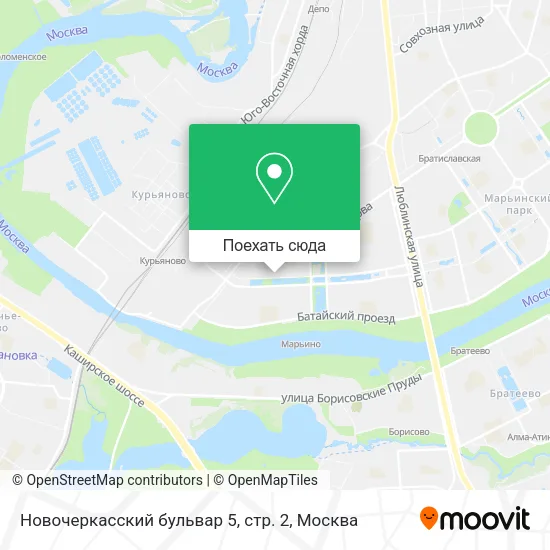 Карта Новочеркасский бульвар 5, стр. 2