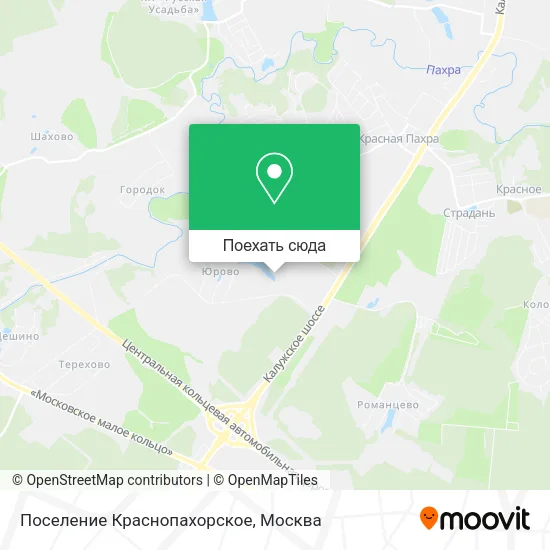 Карта Поселение Краснопахорское