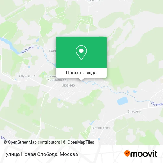 Карта улица Новая Слобода