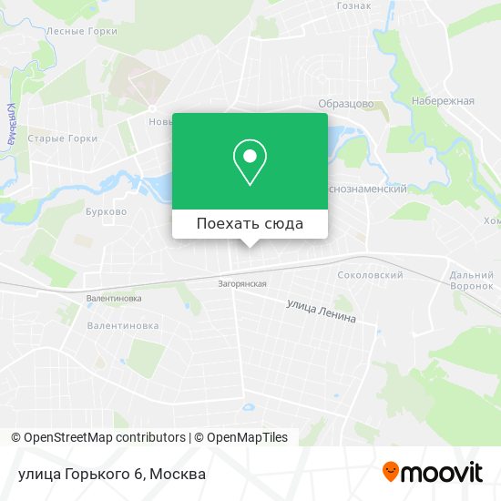 Карта улица Горького 6