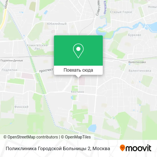 Карта Поликлиника Городской Больницы 2
