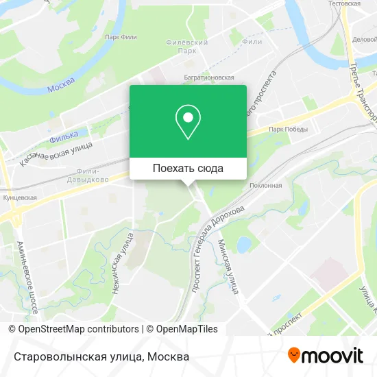 Карта Староволынская улица