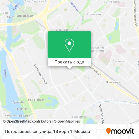 Карта Петрозаводская улица, 18 корп 1