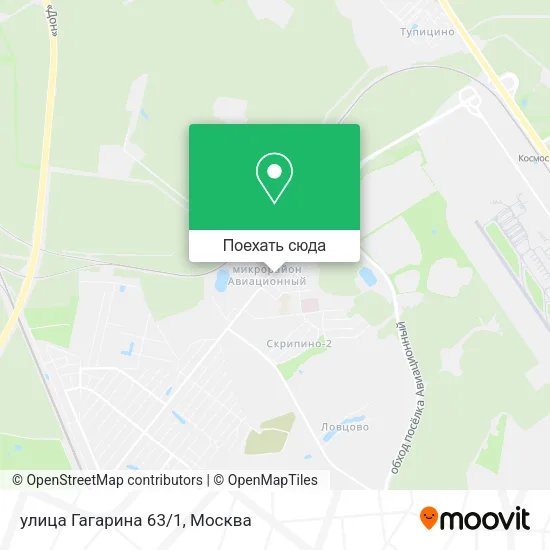Карта улица Гагарина 63/1