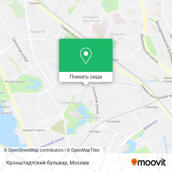 Карта Кронштадтский бульвар