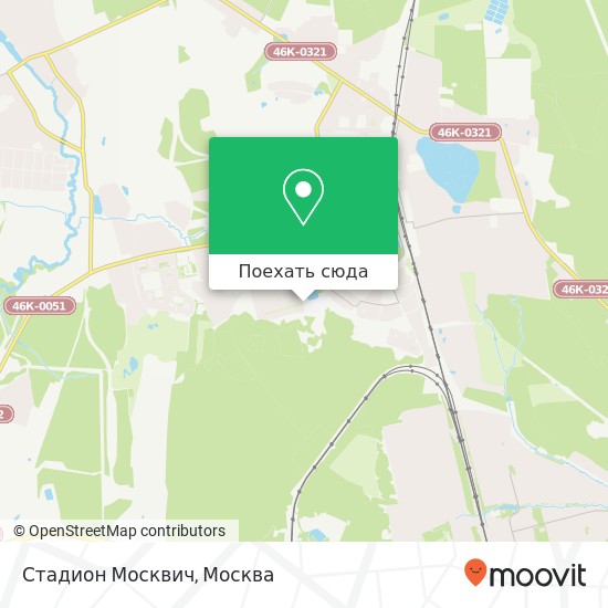 Карта Стадион Москвич