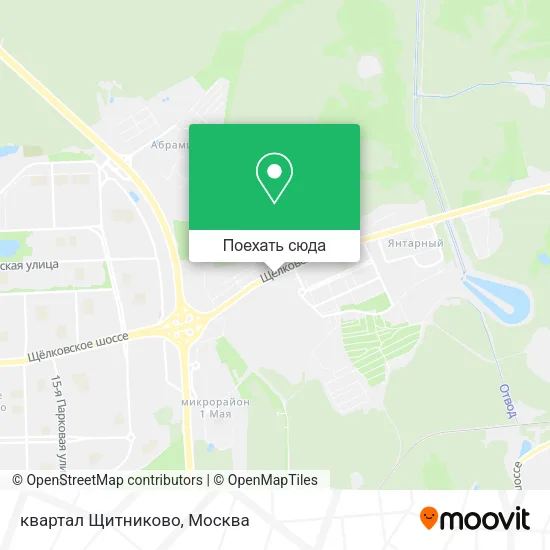 Карта квартал Щитниково