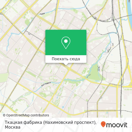 Карта Ткацкая фабрика (Нахимовский проспект)
