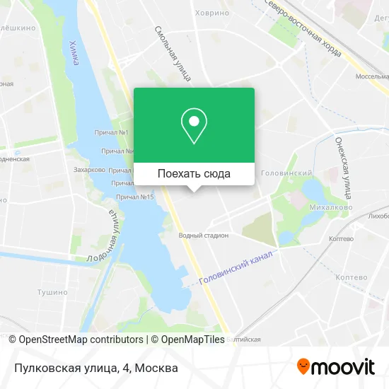 Карта Пулковская улица, 4