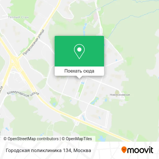 Карта Городская поликлиника 134