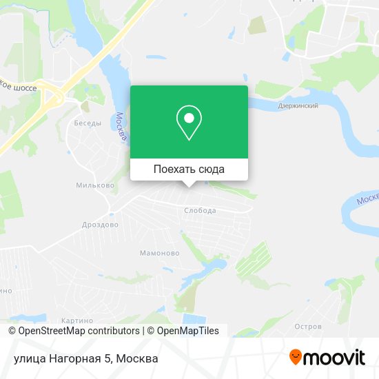 Карта улица Нагорная 5