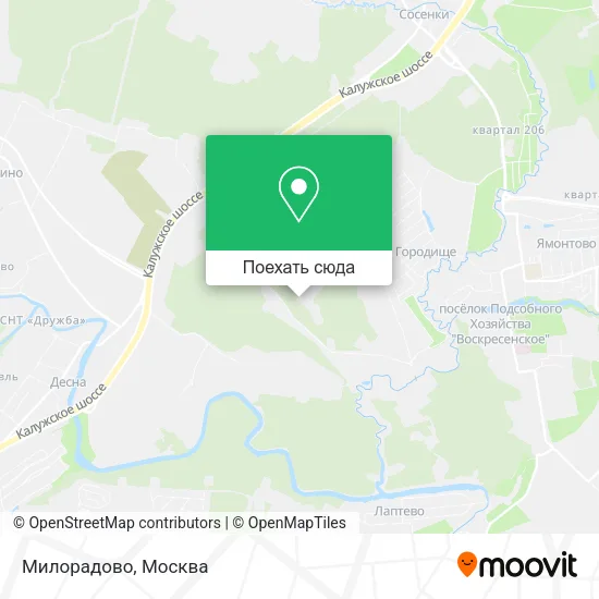 Карта Милорадово