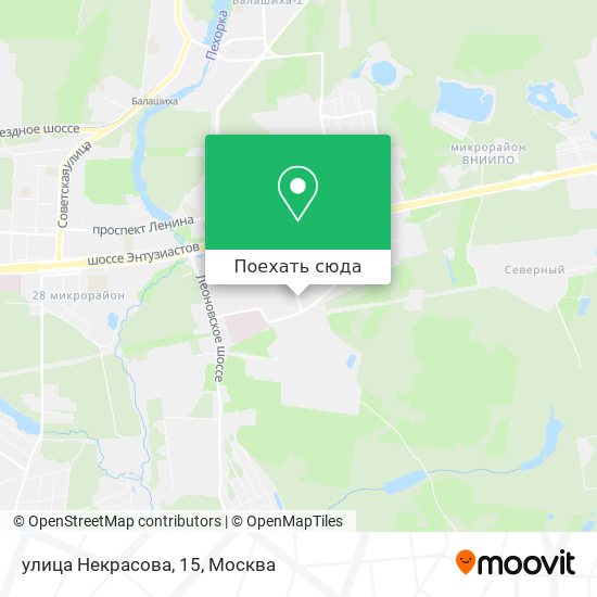 Карта улица Некрасова, 15