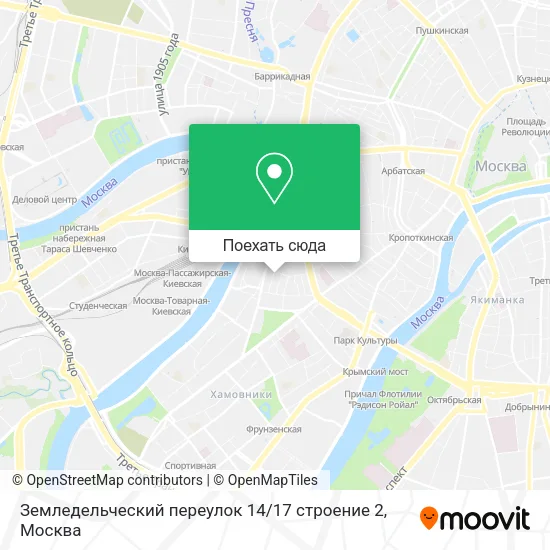 Карта Земледельческий переулок 14 / 17 строение 2