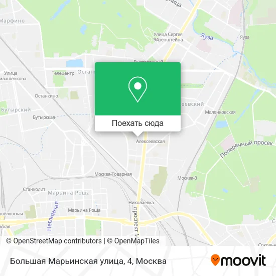 Карта Большая Марьинская улица, 4